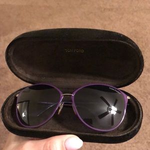 Authentic purple metal tom ford sunnies